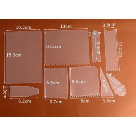 透明刮板 HYWLKJ 加厚方形长18cm*10cm