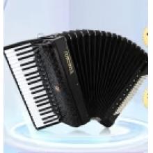 鹦鹉（YINGWU）鹦鹉牌手风琴 120贝司黑色YW9968/41键4排簧