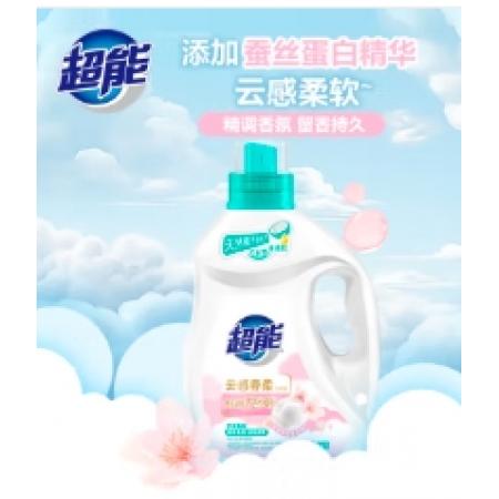 超能云感香柔洗衣液 依兰&茉莉香 1kg*1瓶 低泡易漂 快洗