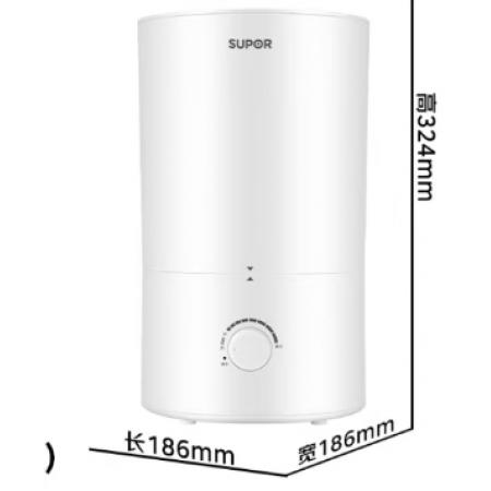 苏泊尔（SUPOR）加湿器卧室轻音办公室桌面大容量家用空气加湿净化取暖器伴侣EHTW-21A-350 