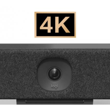 罗技CC4300e Zoom一体机 视频会议摄像头 4K高清 USB免驱 120°广角 人物智能跟踪