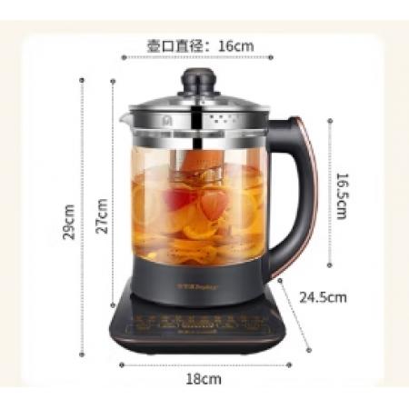 荣事达（Royalstar）养生壶煮茶器烧水壶电热水壶2L大容量家用办公保温316不锈钢恒温玻璃花茶壶YSH2018滤网