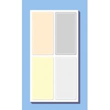 不干胶贴纸	NVV 标签贴纸 大号80枚60*30mm便利贴BL-06