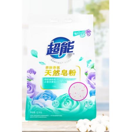 超能天然皂粉洗护二合一	1.6kg