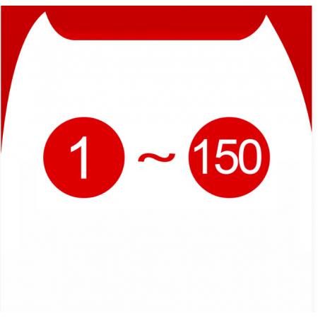 PVC贴纸    红色  80x80mm（1000个）