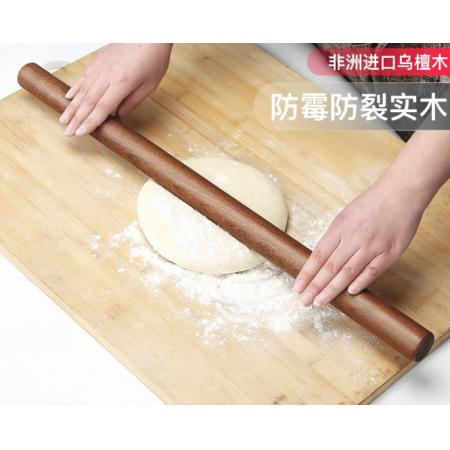 擀面杖	森木象乌檀木【超粗款】58cmx3.5cm+30cm榉木