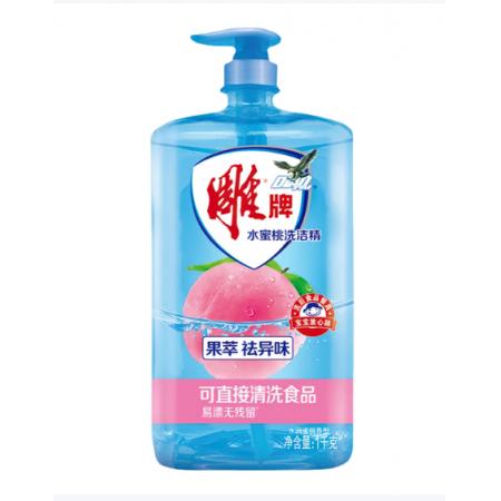 雕牌 洗洁精大瓶1kg水蜜桃味