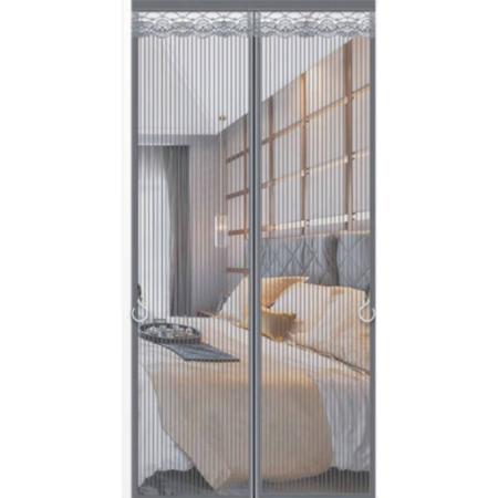 磁吸门帘	条纹灰【金刚网】宽95cmX高200cm