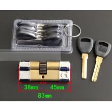 龙甲防盗门锁芯 10齿轮锁芯B级月牙钥匙十个齿83mm B级月牙槽泰祥83锁芯