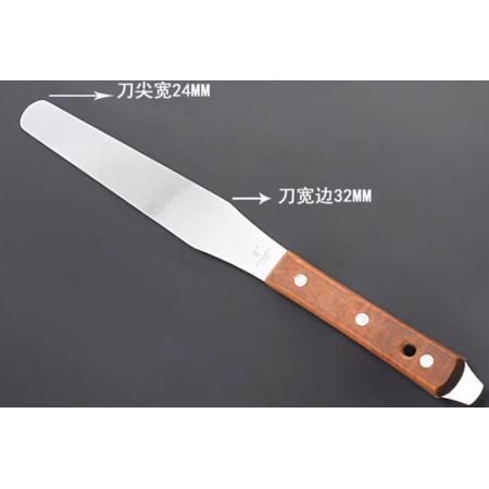 不锈钢调油刀 meyao木把8寸