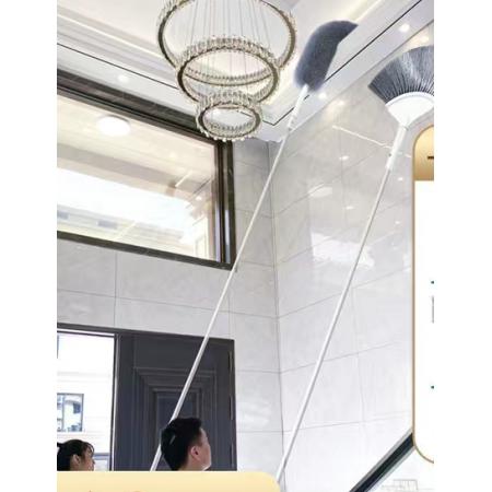 除尘掸套装	巨奇蛛网刷+除尘掸+平板拖头+玻璃刮+9.6米伸缩杆