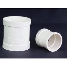 PVC排水直接管箍排水管50直通水管配件110接头下水管管件有台阶75 110mm排水直接1个