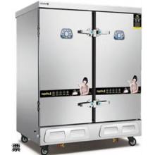 美厨蒸饭柜商用豪华电燃气款蒸箱单门双门24盘两相电蒸饭车 MCKZH12