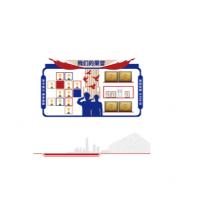 文化墙展板	2.55x2.9米亚克力加PVC文化墙