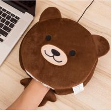 鼠标套 usb暖手鼠标垫带护腕冬季鼠标套保