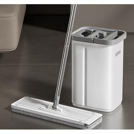 五月花平板拖把带桶一套刮刮桶拖地