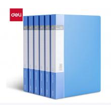 得力（deli）6只A4/40页资料册  中小学生考试文件收纳册  活页插袋文件夹档案资料文件保护 办公用品27153