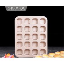 烤盘	学厨 20连不粘迷你正方形25.8*32.6cm