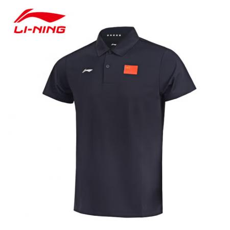 李宁 国旗polo短袖（套装含长裤）
