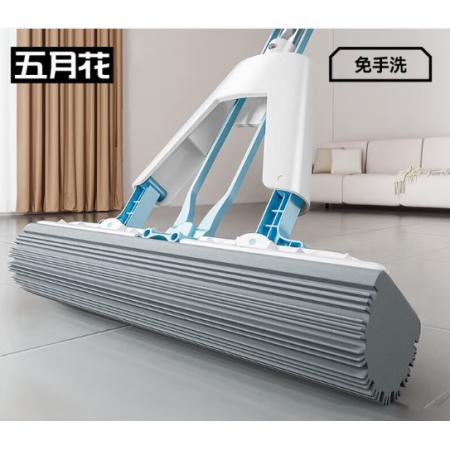拖把	五月花 33cm对折 吸水胶棉 免手洗