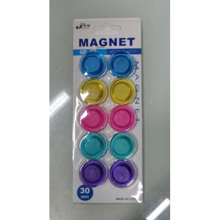 磁扣	京旭 30mm 10个/卡半透明