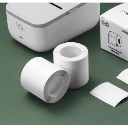 得力纽赛QH51白色40*30mm*230张/卷标签纸