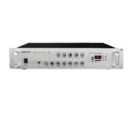 菱声（LINGSHENG）大功率蓝牙定压定阻功放机校园公共广播系统5分区功率放大器紧急宣传应急广播 900W