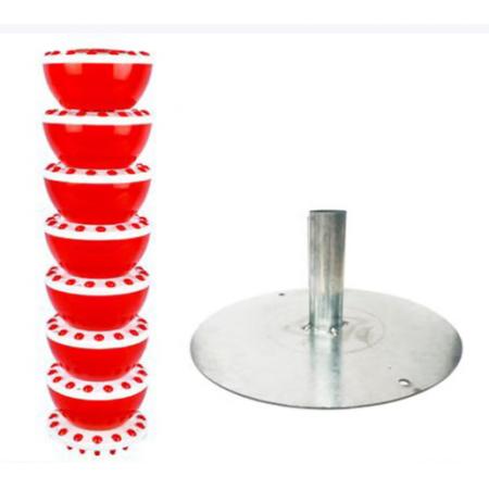 塑料冰糖葫芦移动展示架 润裕鱼 8层+圆盘底座