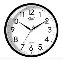 康巴丝（Compas）挂钟客厅 静音走时简约石英钟表挂墙时钟 c2855 黑色 26cm直径康巴丝（Compas）挂钟客厅 静音走时简约石英钟表挂墙时钟 c2855 黑色 26cm直径