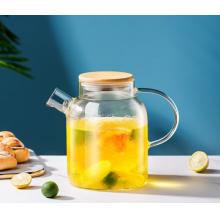 耐高温玻璃茶壶 捷安玺 竹盖1800ml