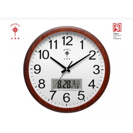 北极星（POLARIS）挂钟 木纹钟