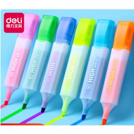 得力S625荧光笔（6支/盒）