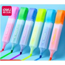 得力S625荧光笔（6支/盒）