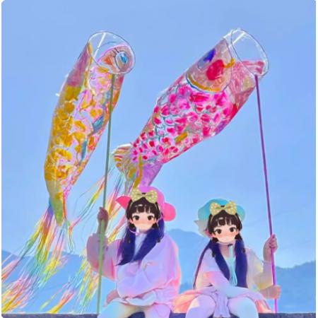 风筝	国产	塑料袋风筝材料包