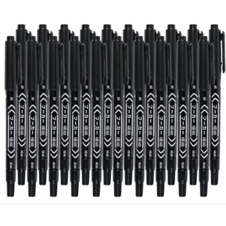 小双头记号	智权 黑色20支装