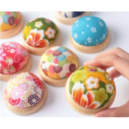 针插包	实木桩底座针插包1个