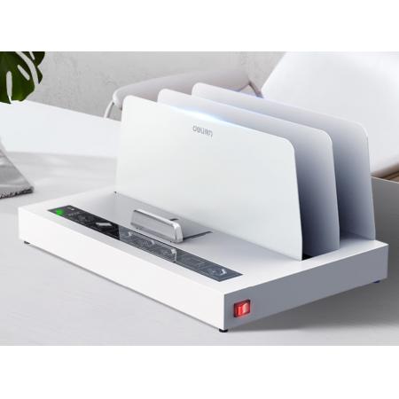 得力（deli）50mm合同标书档案文件热熔胶装机 热熔财务凭证装订机 无损胶装 智能温控 3882