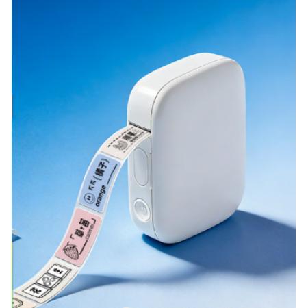 得力（deli）Q10雪玉白 家用便携式热敏标签打印机