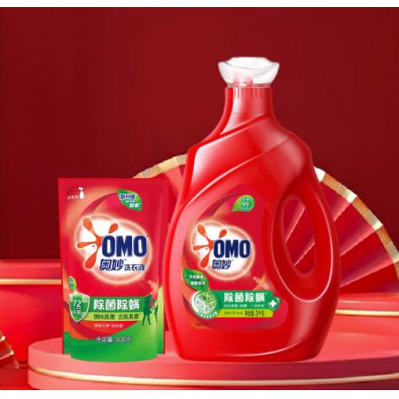 "奥妙 洗衣液3KG*1瓶 + 400g*1袋