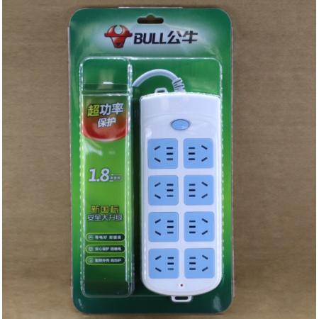 插线板公牛604/8米八位