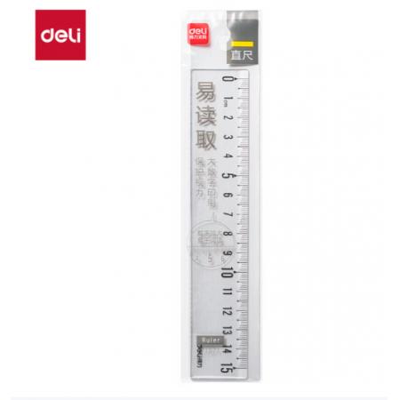 直尺	得力 71971  15cm波浪线