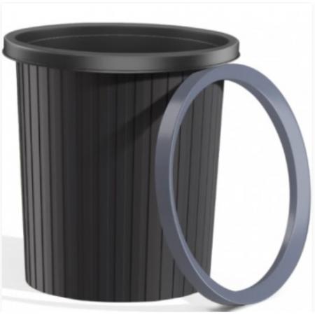 垃圾桶	五月花/11升//黑色/GB101