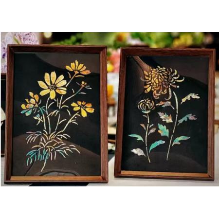 砚尘 白泽烧箔画diy全套材料包  竹子