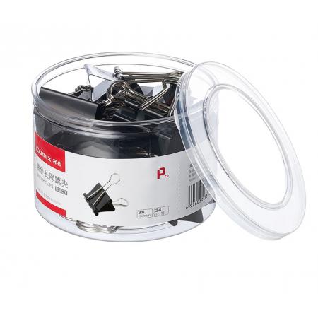 齐心3627黑32mm/24只/筒