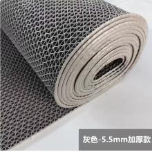 语森忆防滑地垫 PVC材质商用防水地垫 厂房厨房卫浴防滑垫 加厚可 灰色(5.5mm厚加厚款) 0.9m宽x20m长(整卷)