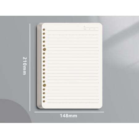 笔记本	得力NA560-2 活页本 横线 A5 60张/本