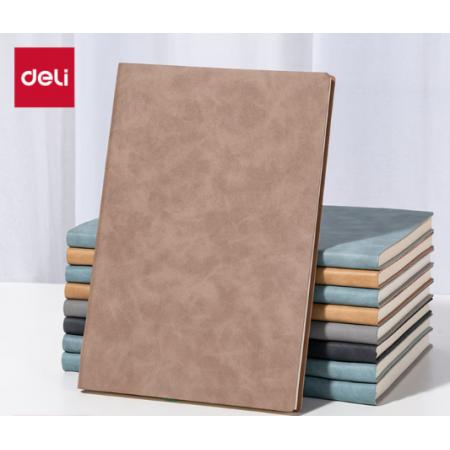 笔记本	得力A5/80张棕色单本装BP107