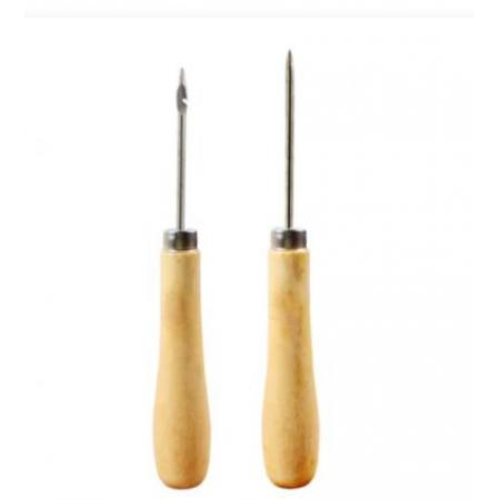 立信 订卷用钩锥 钩线锥子木柄