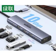 绿联Type-C/USB3.2高速拓展坞4K60Hz雷