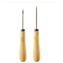 立信 订卷用钩锥 钩线锥子木柄